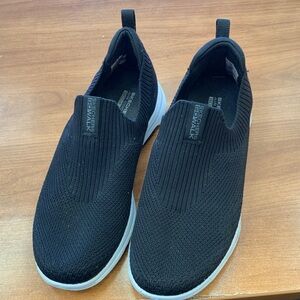 Skechers Women’s Black Knit Go Walk Slip-On Sneakers